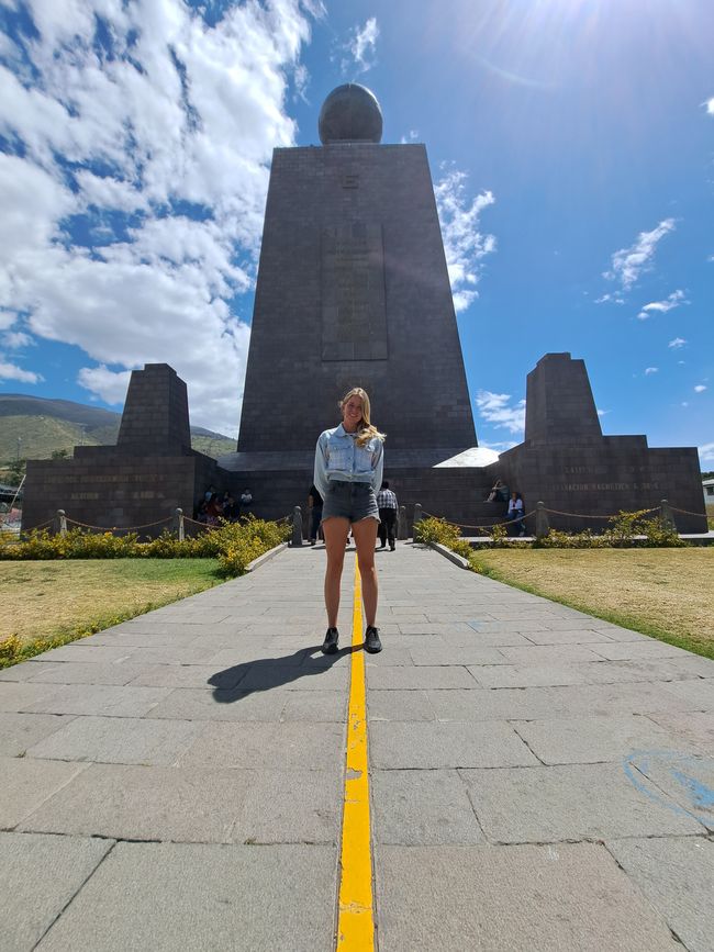 Quito - Mitad del Mundo, between the northern and southern hemisphere