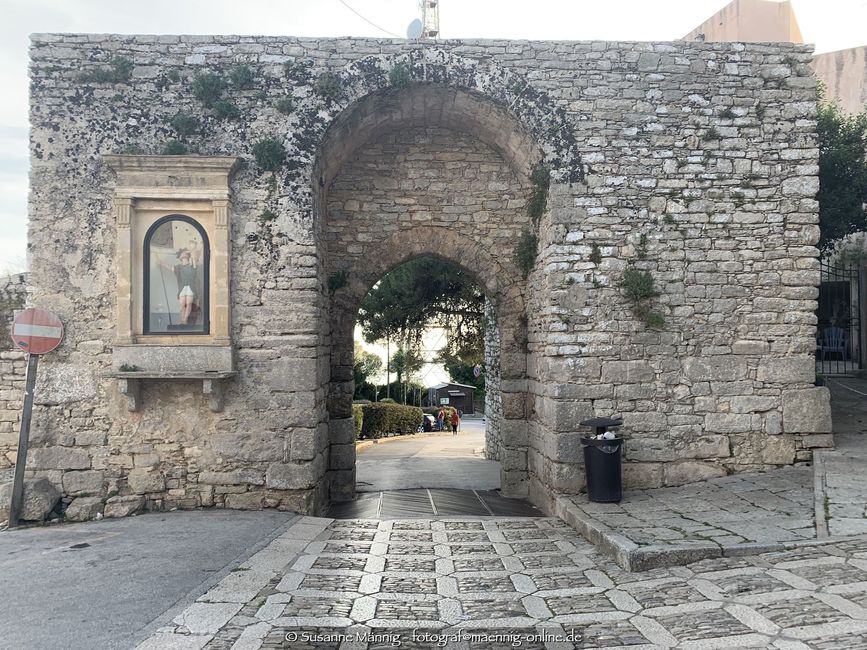 One of the city gates of Erice