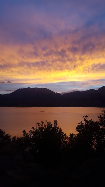 Sonnenuntergang am Lake Wakatipu 