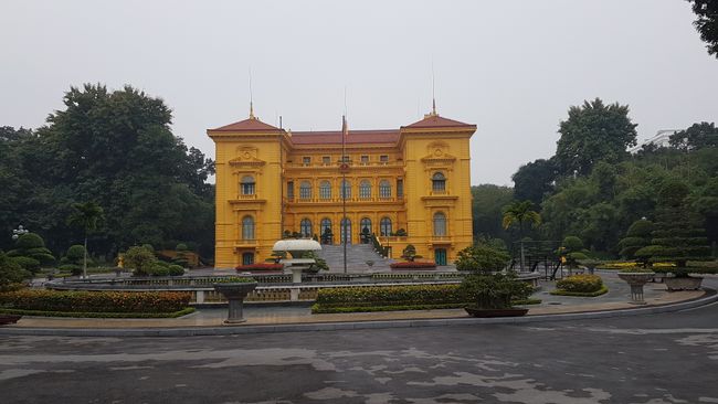 This building was located on the grounds of the Ho Chi Minh Mausoleum. 