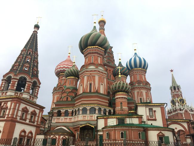 Rund um die Basilius Kathedrale, Moskau