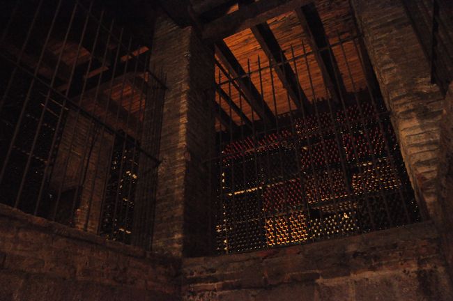With a very old, large wine cellar
