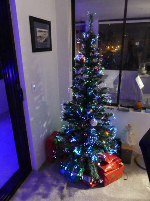 Beleuchteter Weihnachtsbaum - sieht auch ganz cool aus!