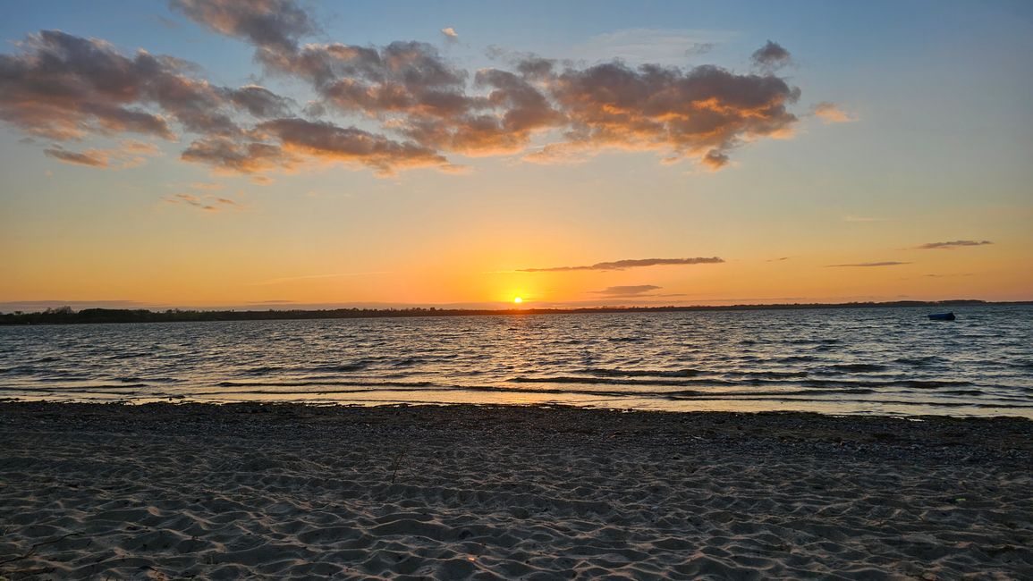 Am Strand vom Campingplatz 