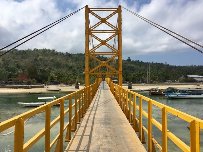 Yellow Bridge between Nusa Lembongan and Nusa Ceningan