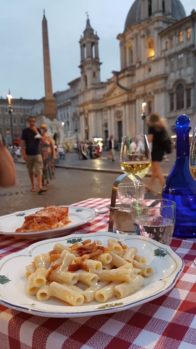 Pasta at Piazza Navona