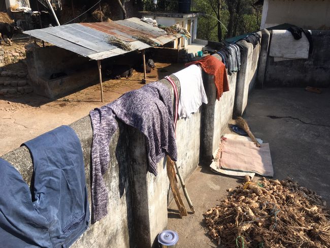 Wäsche trocknen India Style
