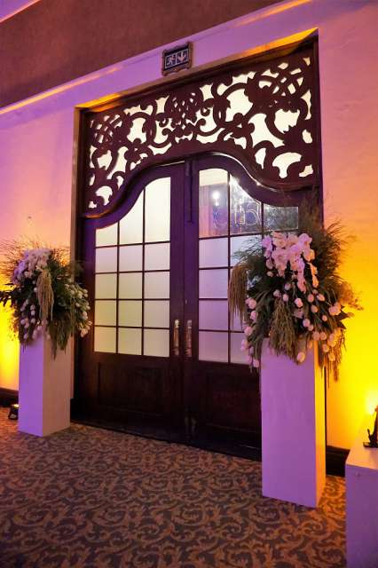 The entrance to the banquet hall