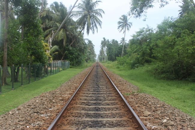 Train route from Bentota south
