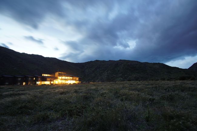 Das Refugio Paine Grande mit Campingplatz