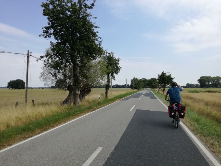 Carreteras rurales, a veces amplias