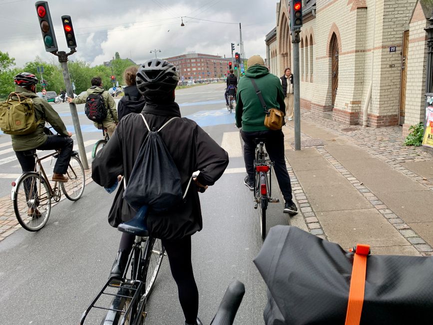 Cycling during rush hour in CPH