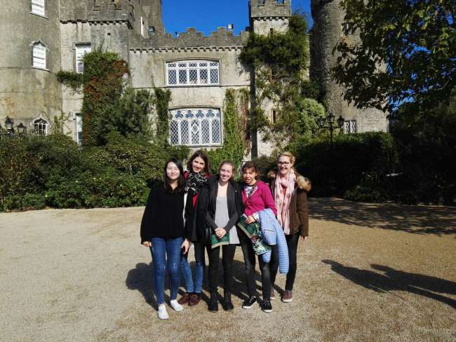 Our group in front of Malahide Castle