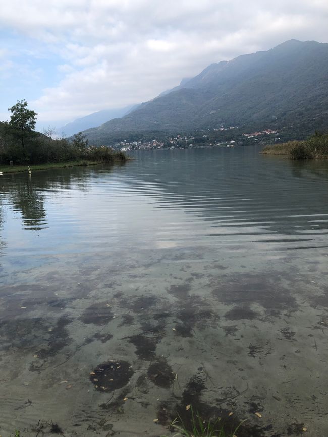 The southern part of Lake Mergozzo offers swimming opportunities