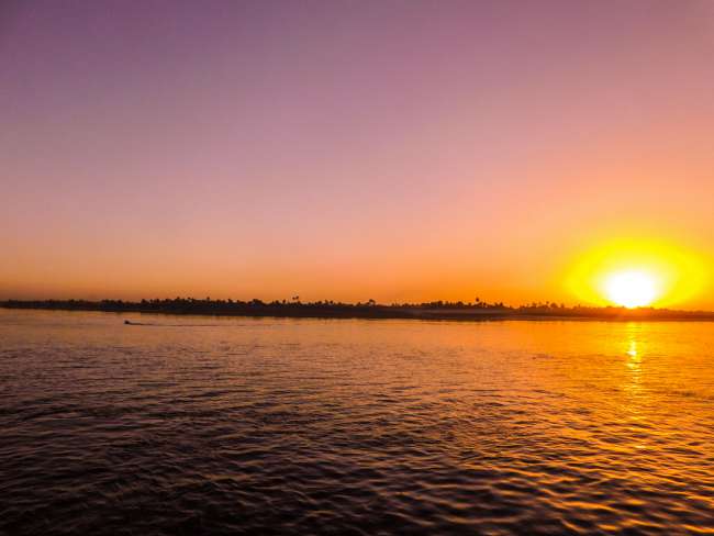 Sonnenuntergang am Nil-Ufer