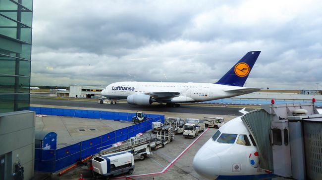 A380 in Frankfurt