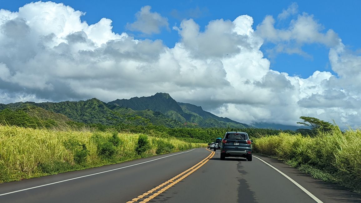 On the way to Lihue airport