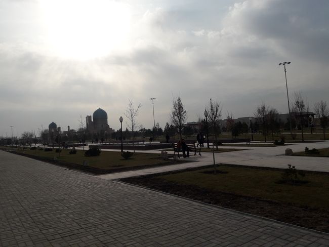 Nubes sobre el parque