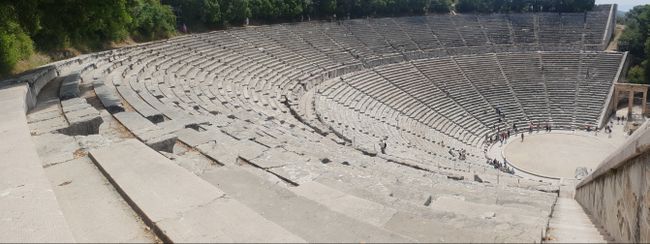 Canal of Corinth and Acoustic Wonder in Epidaurus