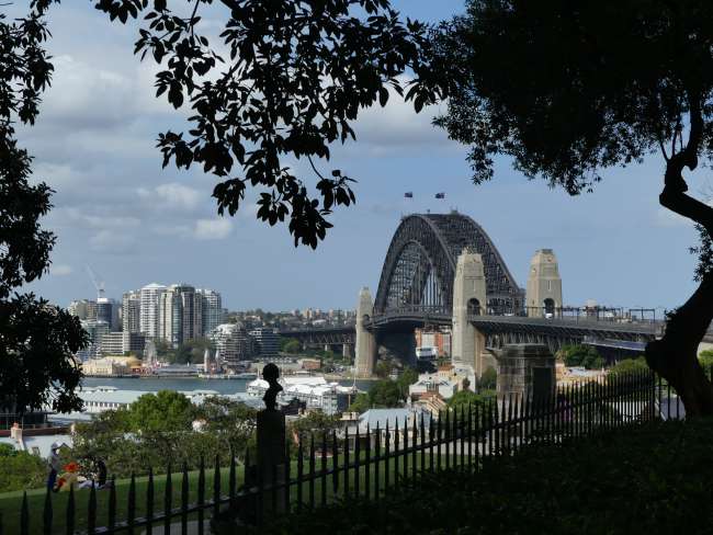 View of the Harbour Bridge from the Observatory hill