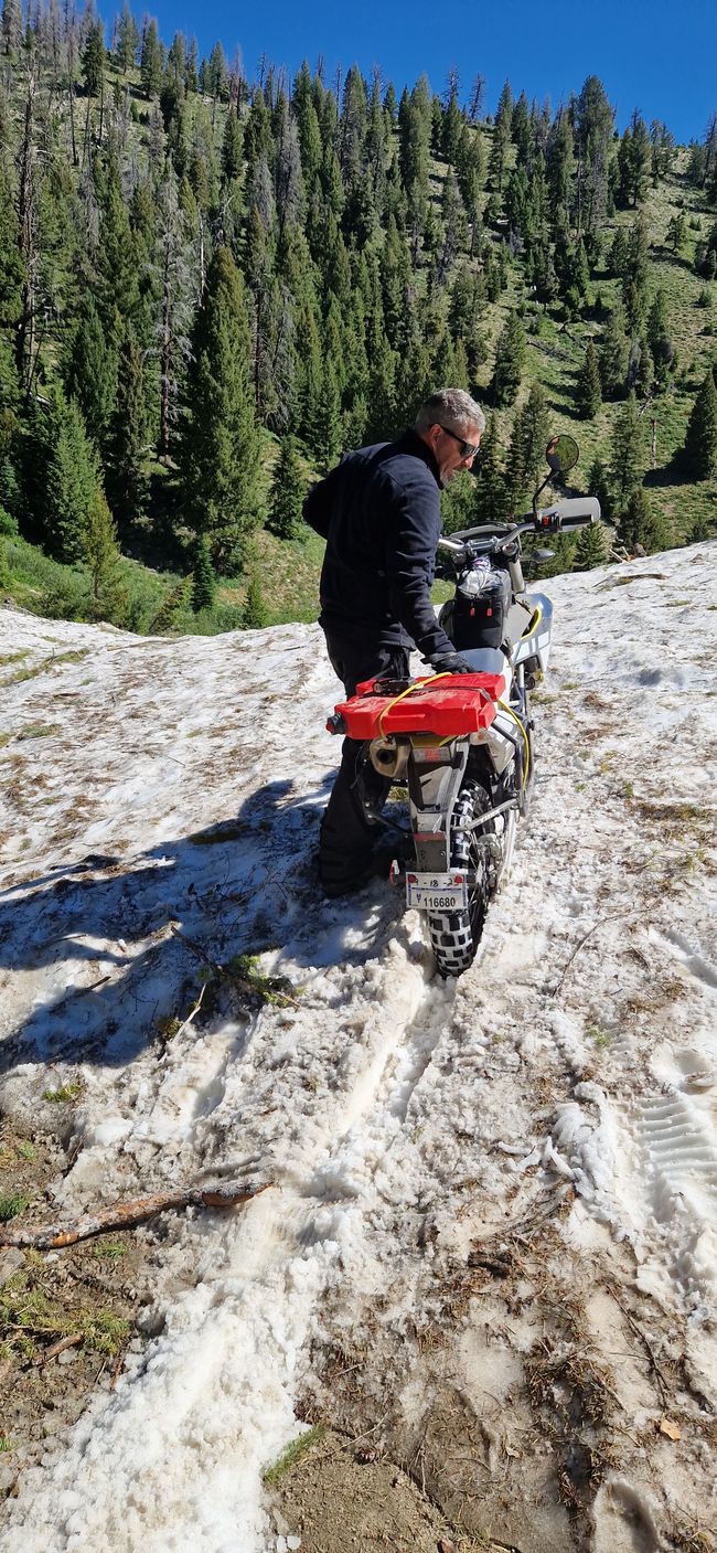 Riding from Featherville to Custer (Gold mining) north of Sunbeam