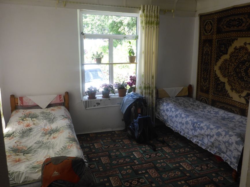 Das Zimmer im Gästehaus von Ibragim