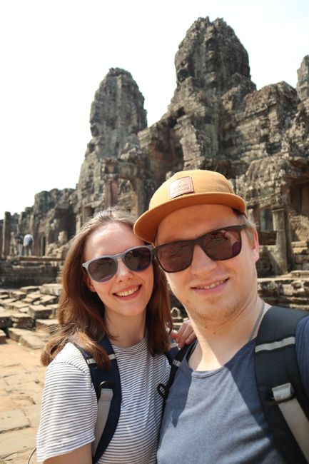 We in front of Bayon.