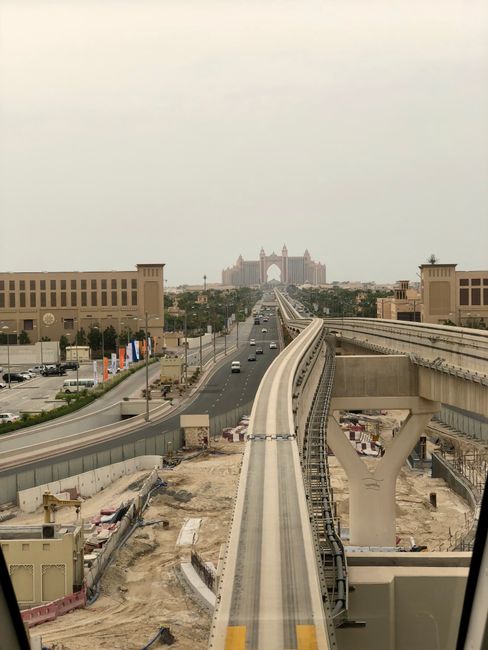 Ride on the Monorail on Palm Jumeirah