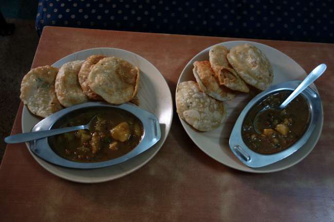 Puri Sabji for breakfast