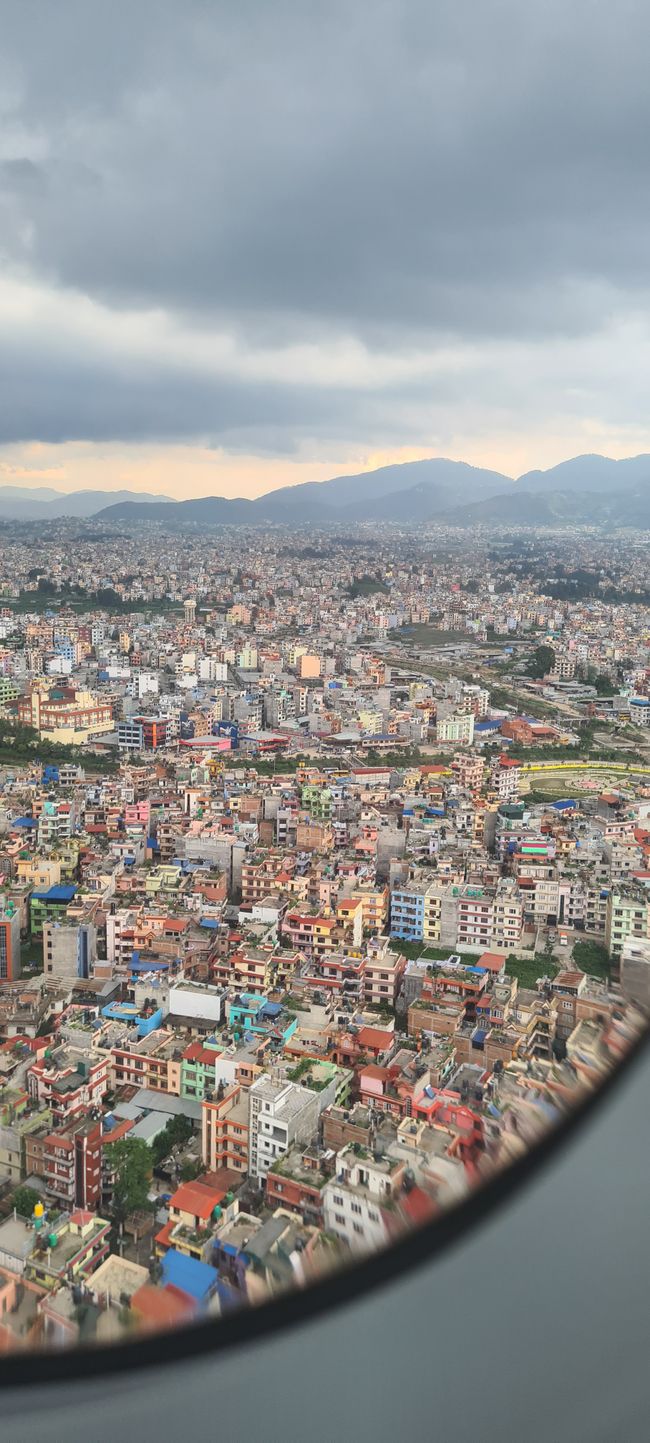 Blick auf die nepalesische Metropole