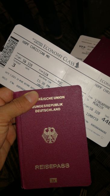 2nd Flight, Singapore - Munich