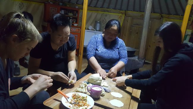 Cooking dumplings