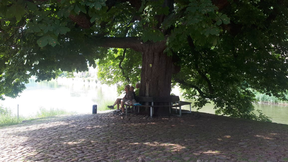 Weserstein am Zusammenfluss von Werra und Fulda