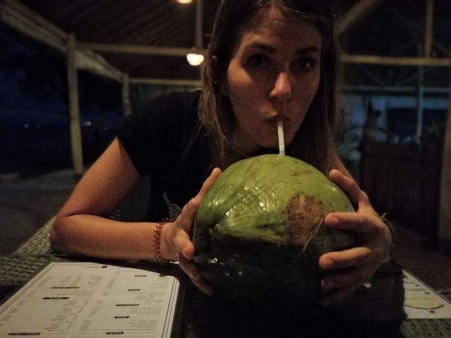 A coconut a day, keeps the doctor away! :)