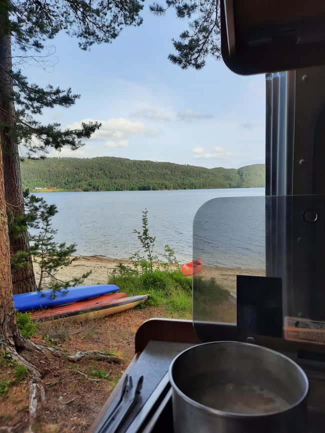 Cooking with a view - at the campsite