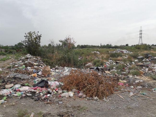 landfill at the outskirts of the city
