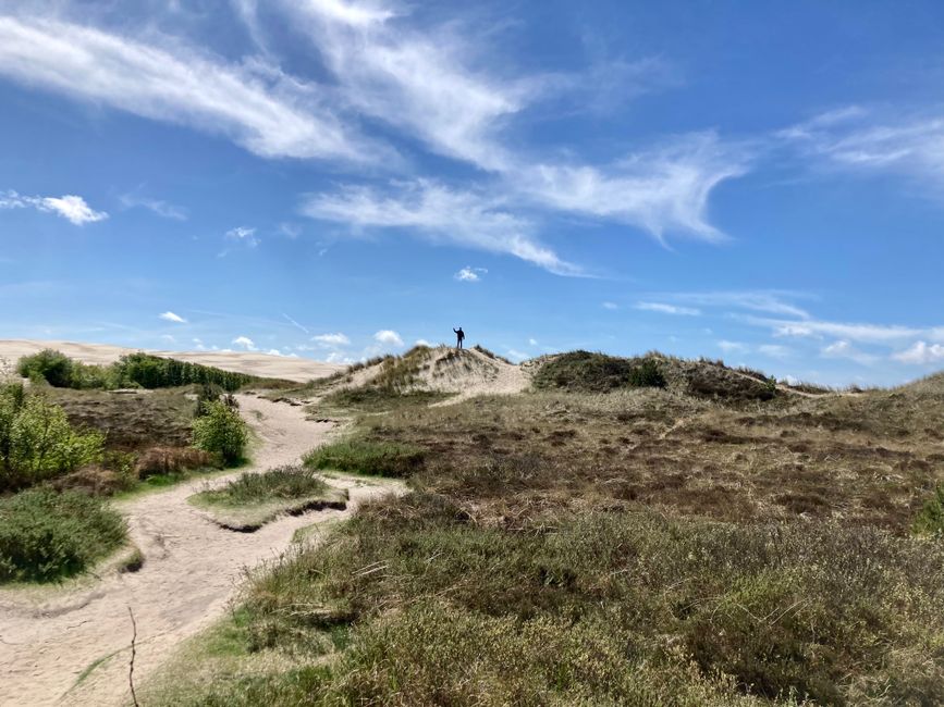 Christian exploring the wandering dune