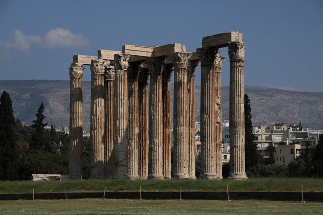 The Temple of Olympian Zeus...