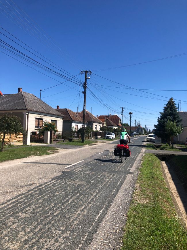Dorfstrassen in Ungarn