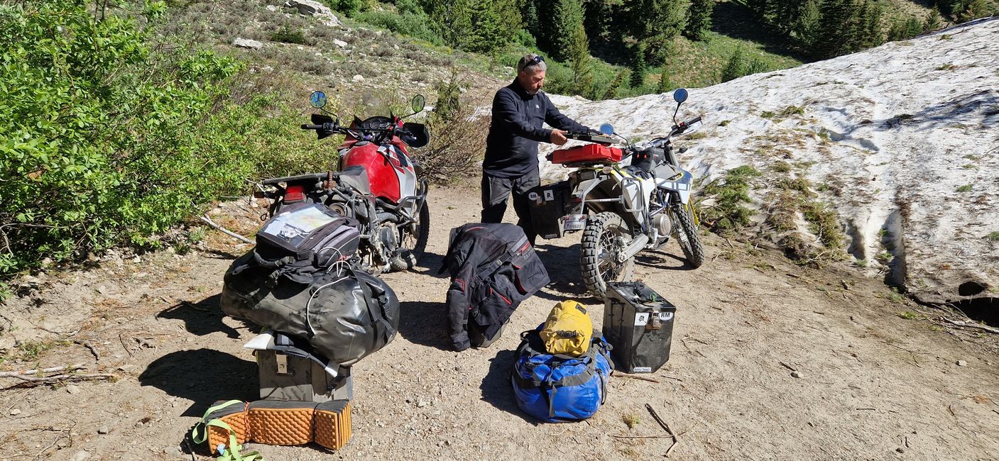 Riding from Featherville to Custer (Gold mining) north of Sunbeam