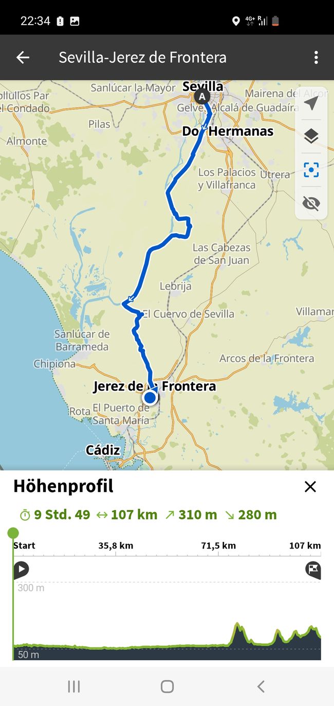 3rd day from Seville to Jerez de la Frontera