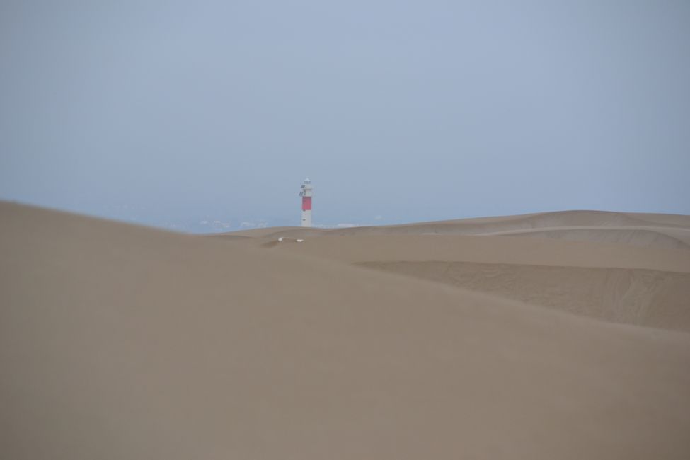 Wüste mit Leuchtturm 