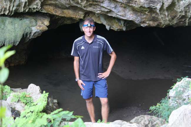 In front of the Naiheme Caves