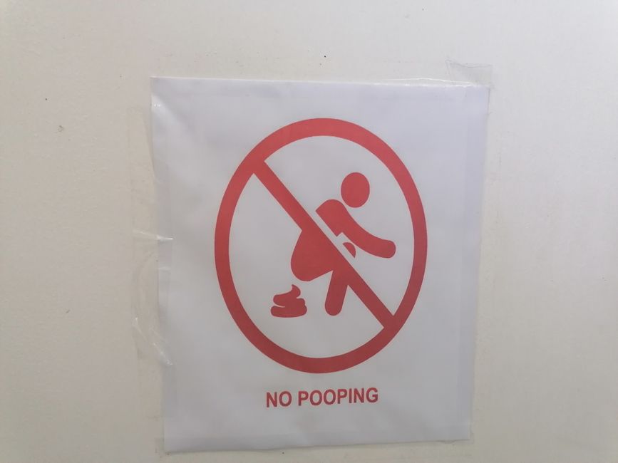 WC- nur urinieren erlaubt