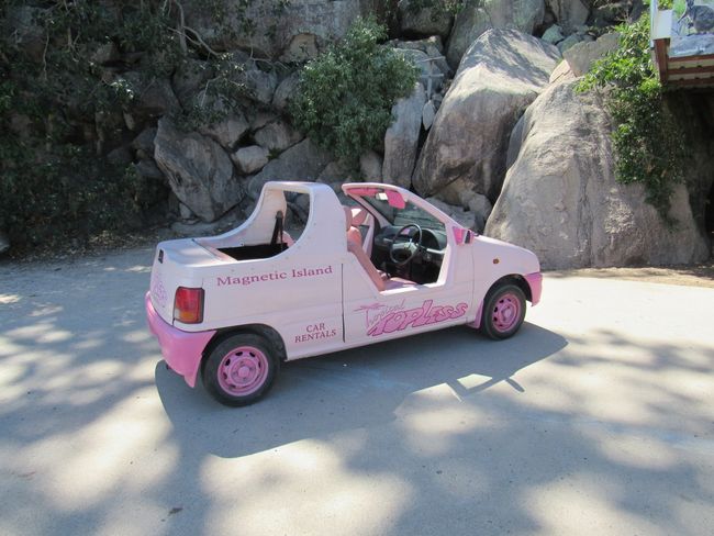 Barbie cars on Magnetic Island 