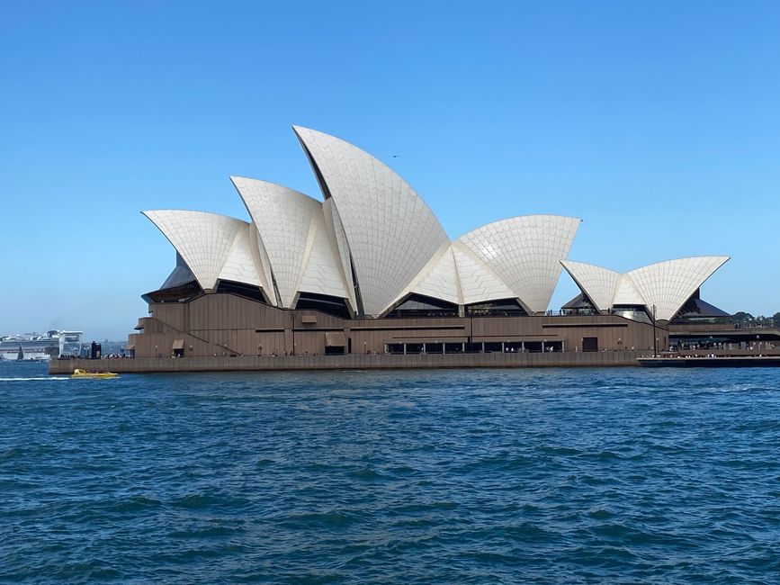 View from the ferry of the Opera House