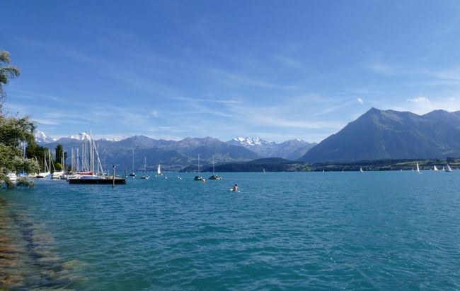 Lake Thun - a perfect refreshment after a hike