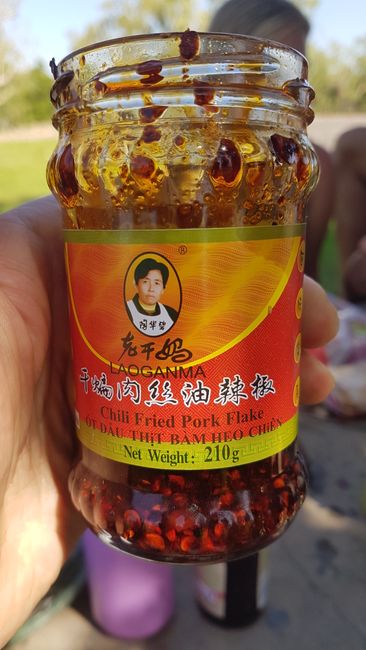 The Chinese women showed us this. Very tasty!