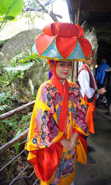 Typischer Kimono in Okinawa