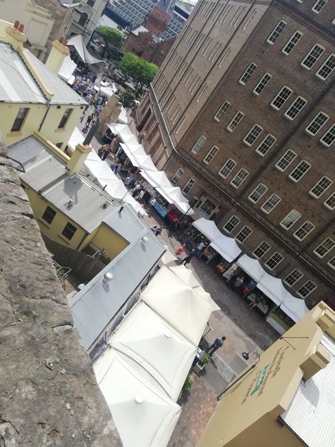 There was a market at the rocks today